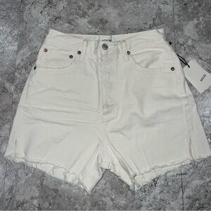 Agolde White Dee Shorts
